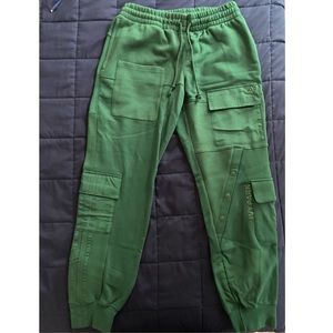 Ivy Park Unisex Dark Green Cargo Sweatpants